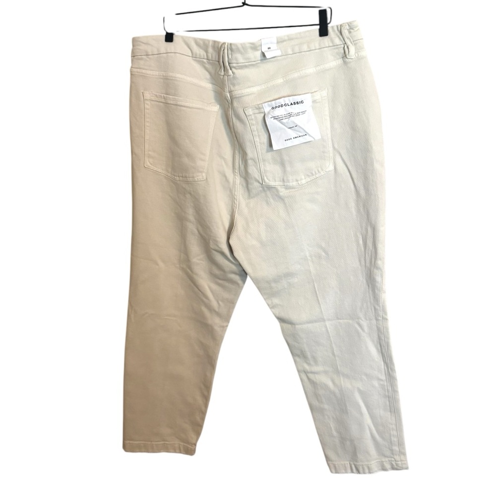 Good American‎ Good Classic Cream High Rise Skinny-ish Fit Size 22 NWT - Picture 10 of 10